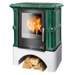 Kachlová kamna ABX Bavaria s výměníkem, flaschengrün